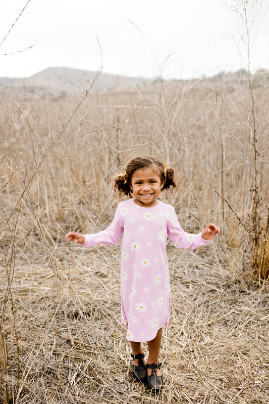 Fuchsia Pop Floral Dress