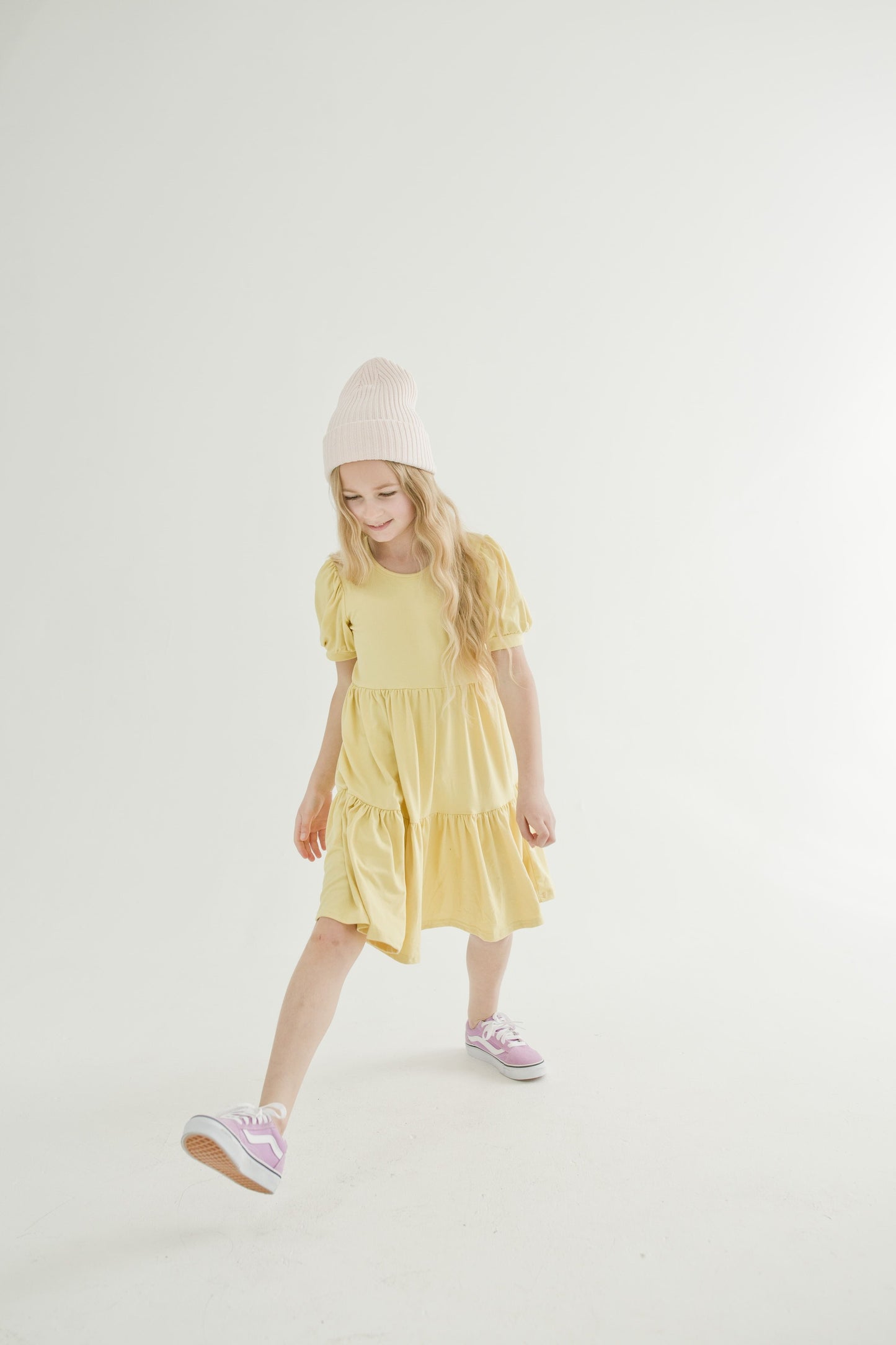 Orange Tie Dye Tier Dress