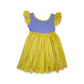 Lavender and Yellow Empire Dress