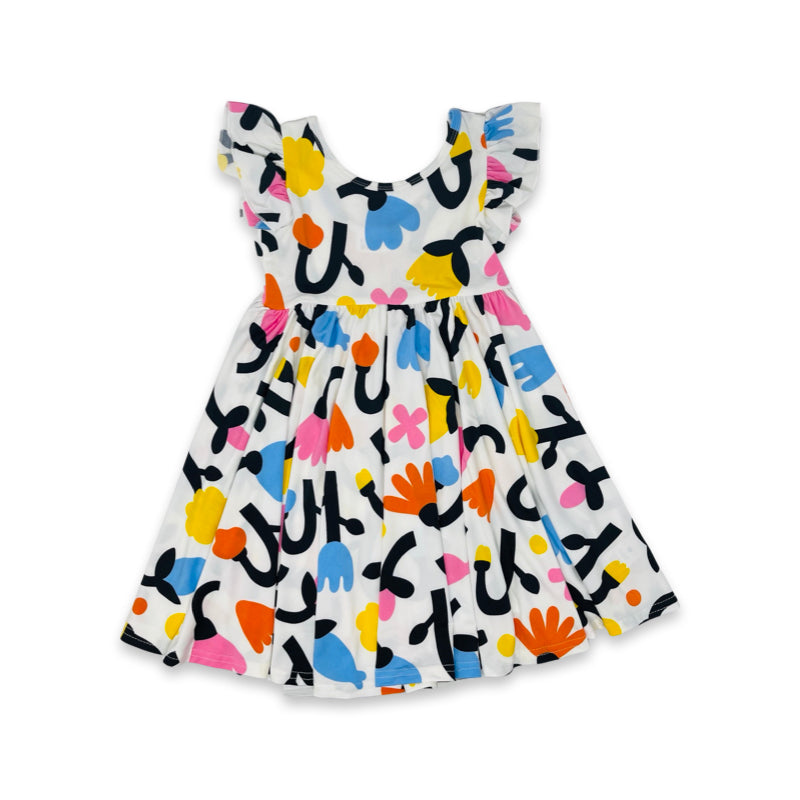 Colorful Tulips Empire Dress